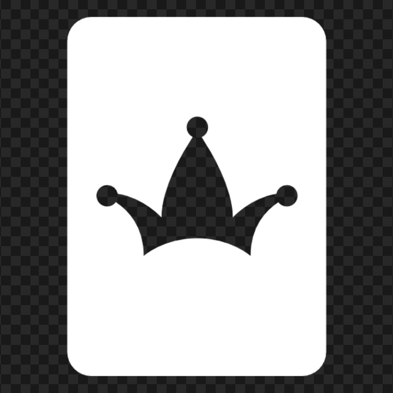 Joker Batman White Card Silhouette