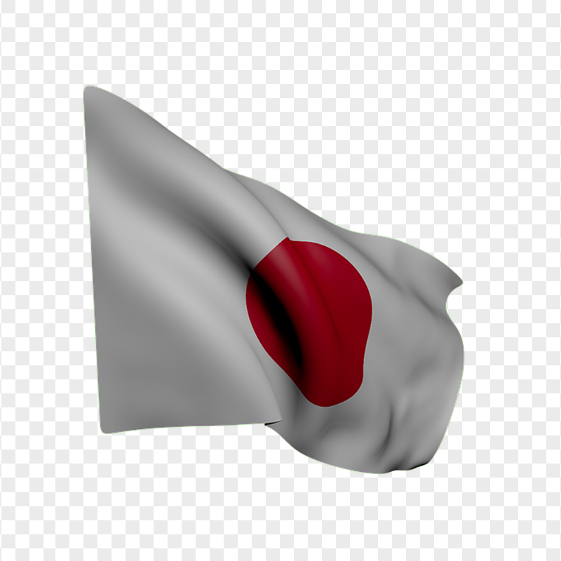 JPN Illustration Waving Flag Download PNG
