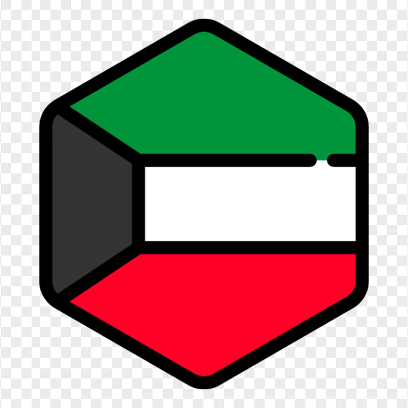 Kuwait Flat Flag Icon HD PNG