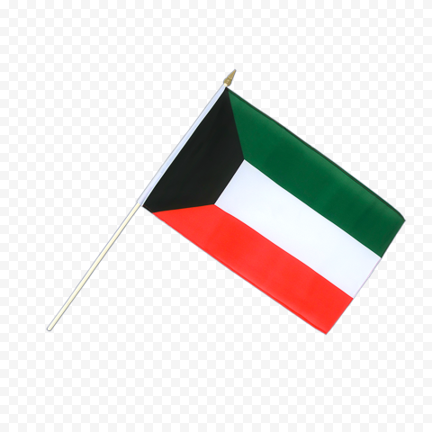 Kuwait Small Flag Pole PNG IMG