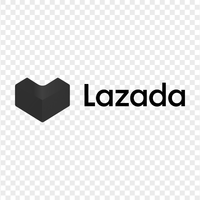 Lazada Dark Black Logo FREE PNG