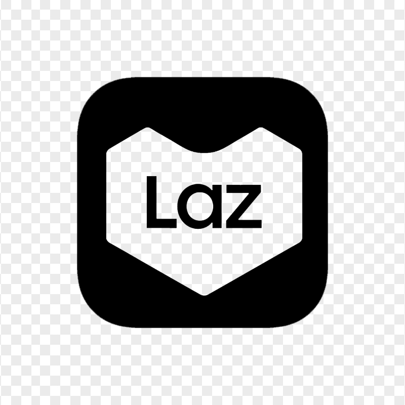 Lazada Laz Square Black Icon FREE PNG