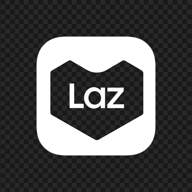 Lazada Laz Square White Icon