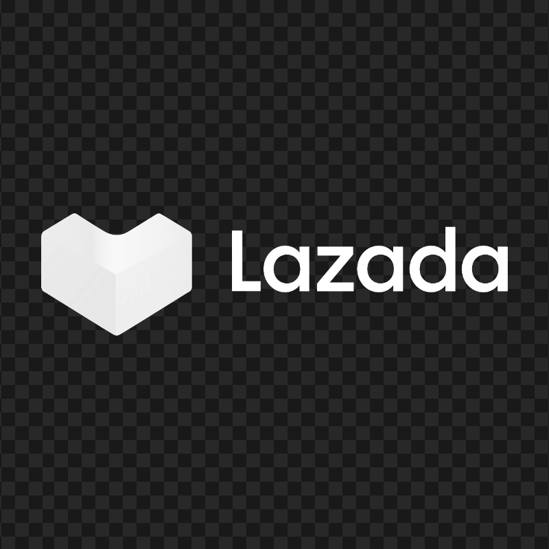 Lazada White Logo Download PNG