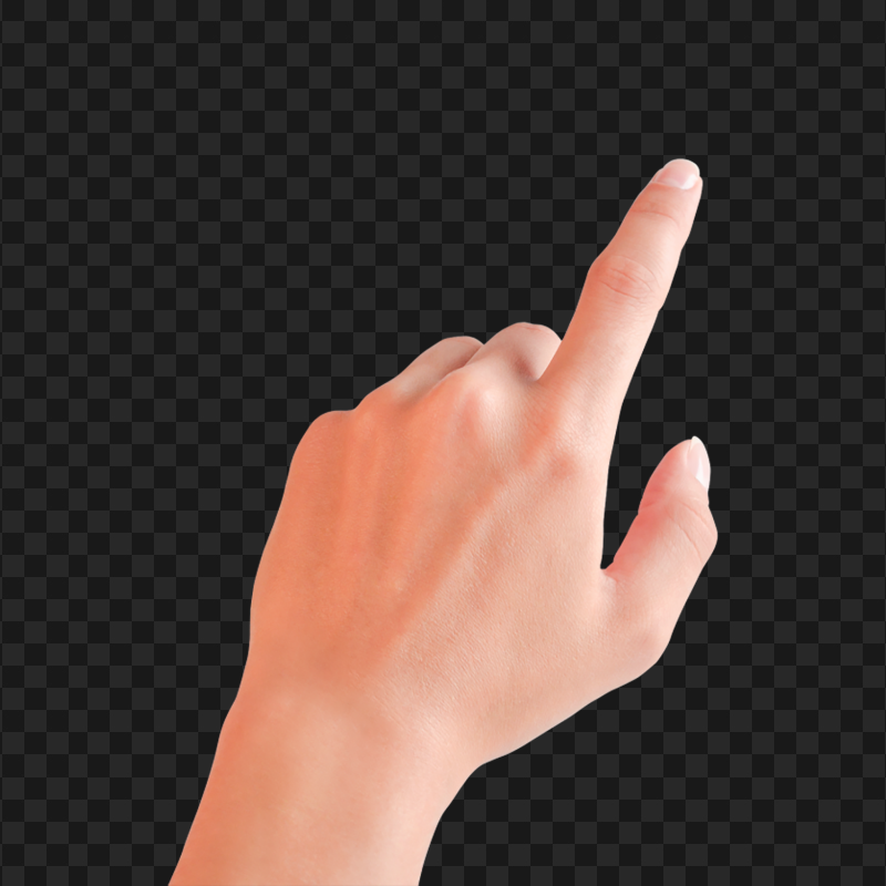 Human Hand Finger Pointing Left Image PNG | Citypng