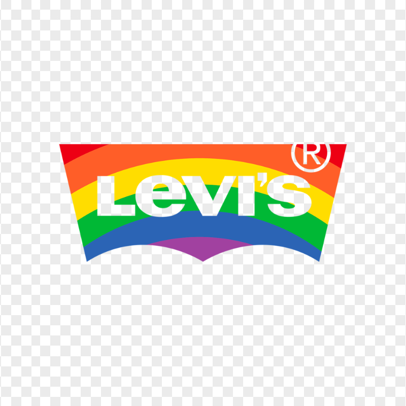 Levis Rainbow Logo HD PNG