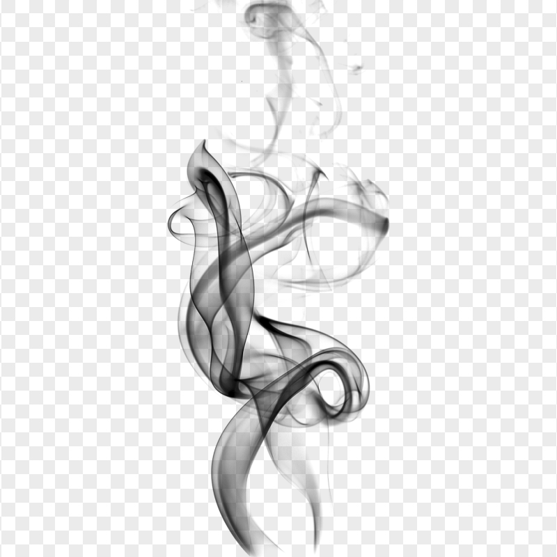 Light Black Smoke Rises Up Effect