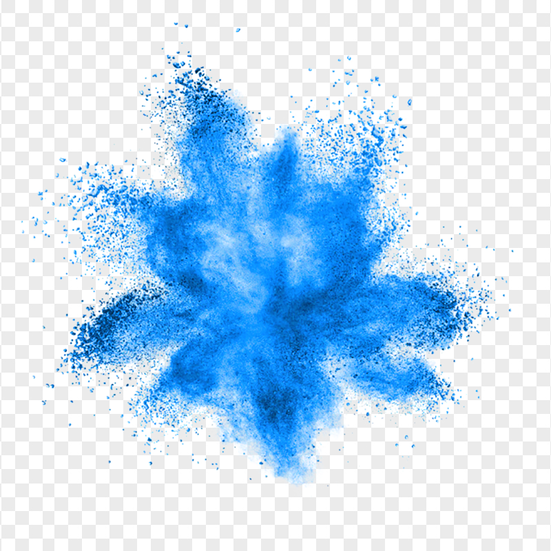 Light Blue Powder Explosion Effect