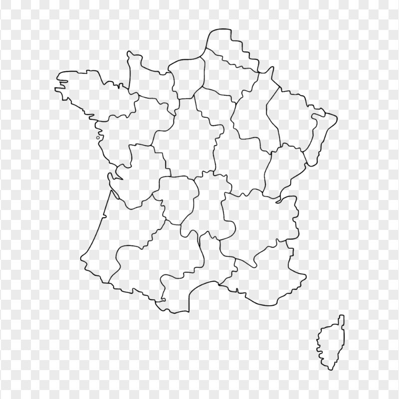 Line France Map FREE PNG