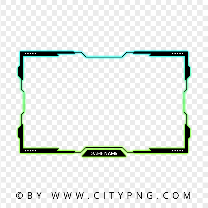 HD Simple Orange Twitch Overlay Live Stream Frame PNG | Citypng