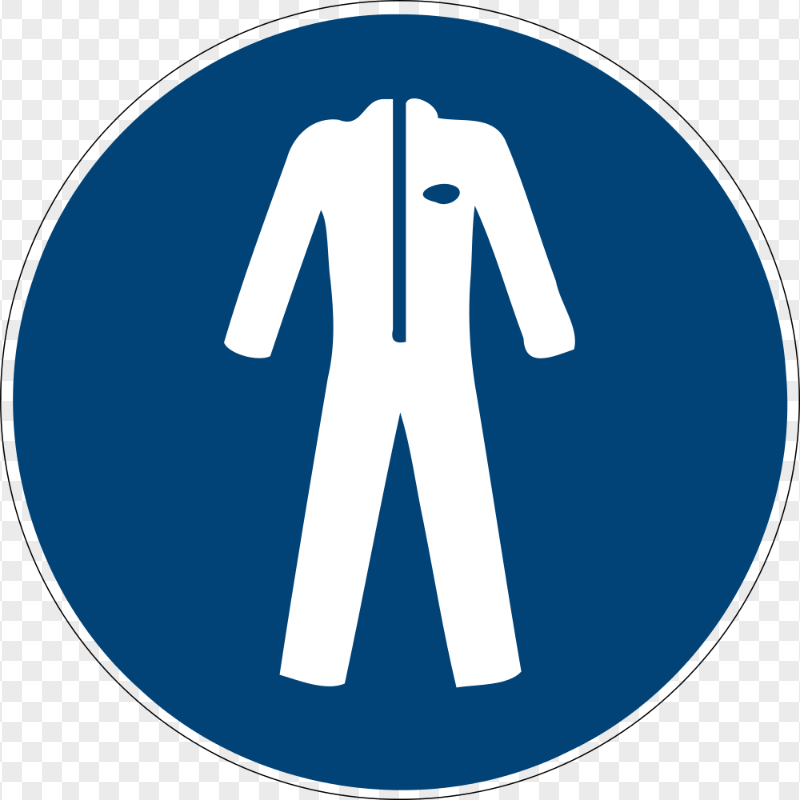 Long Chemical Coat Safety Lab Risk Sign