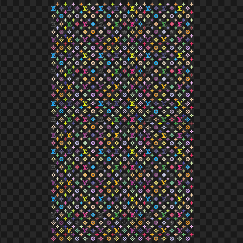 Louis Vuitton Lv Colorful Pattern Seamless PNG Image