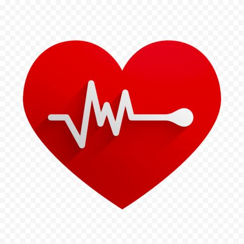 Love Heart Rate Monitor Line Icon PNG