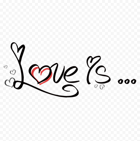 Love Is Words Text Expression PNG