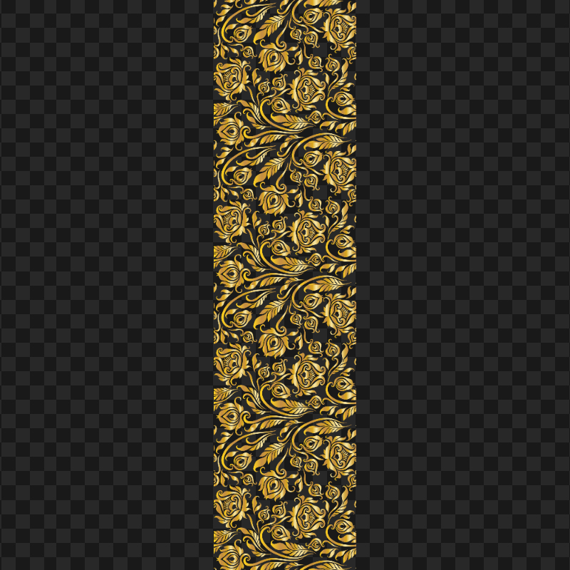 Luxury Golden Flowers Seamless Pattern Texture