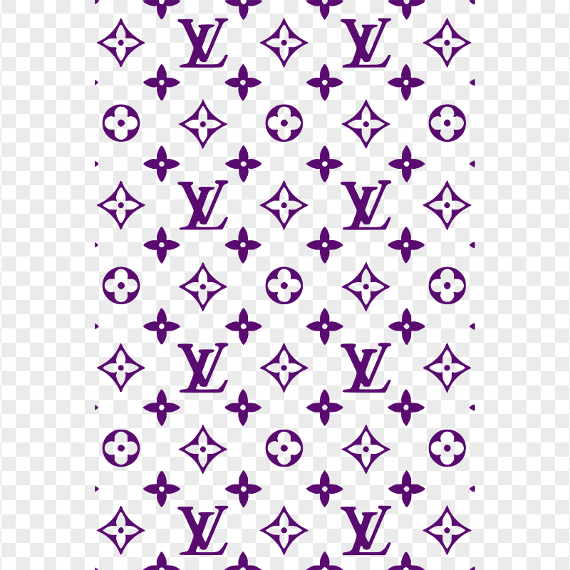 Lv Louis Vuitton Purple Pattern PNG