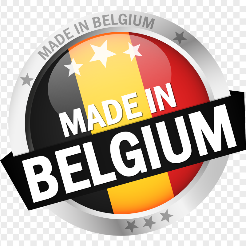 Made In Belgium Label Logo HD PNG