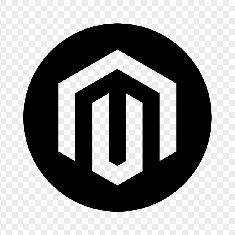 Magento Round Black Logo Icon PNG