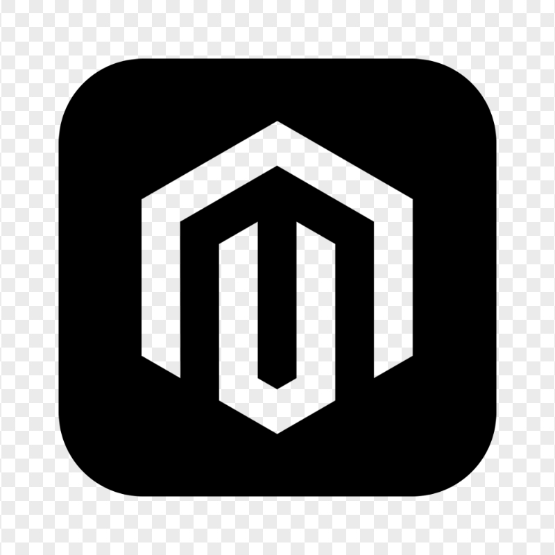 Magento Square Black Logo Icon PNG