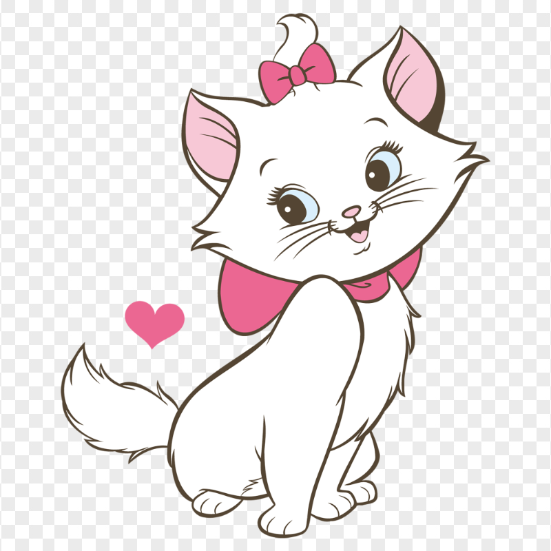 Mari Cute White Kitten Illustration HD Transparent PNG