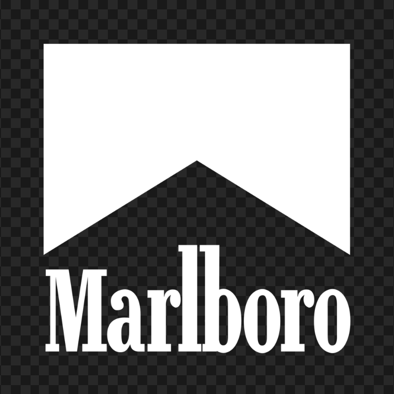 Marlboro White Logo HD PNG