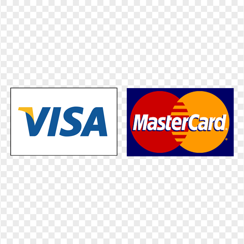 MasterCard & Visa Cards Logos Icons