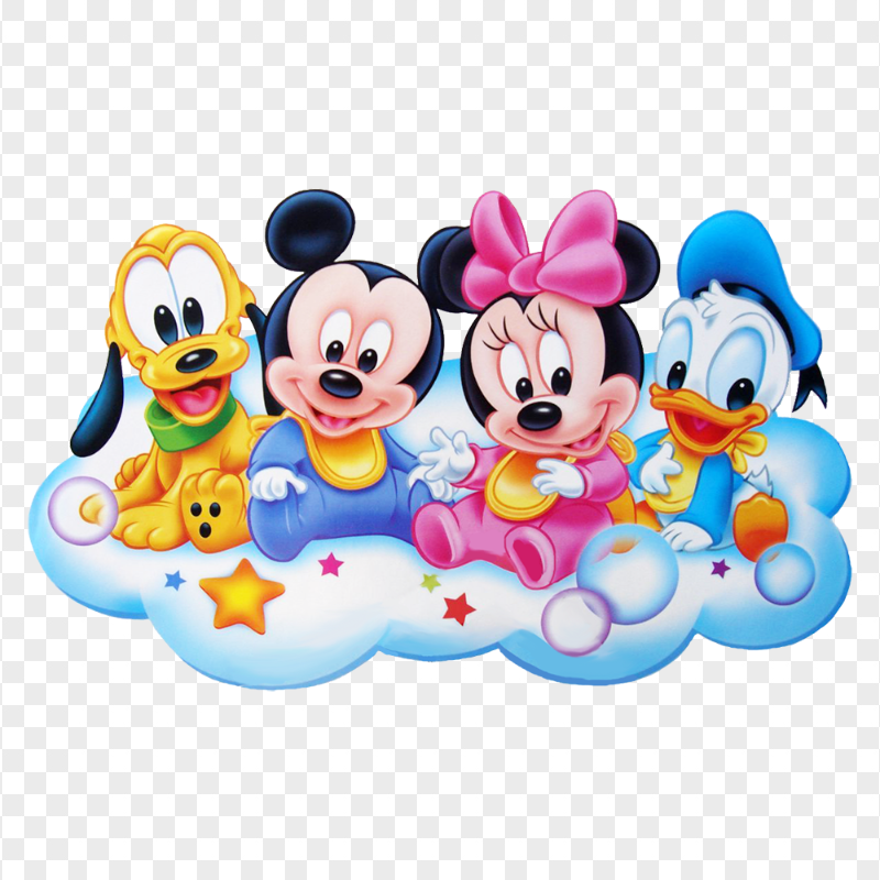 Mickey, Minnie Mouse, Pluto and Donald Duck Babies