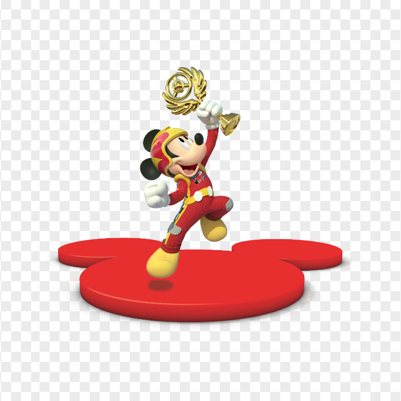 Mickey Mouse Character Holding Trophy HD PNG
