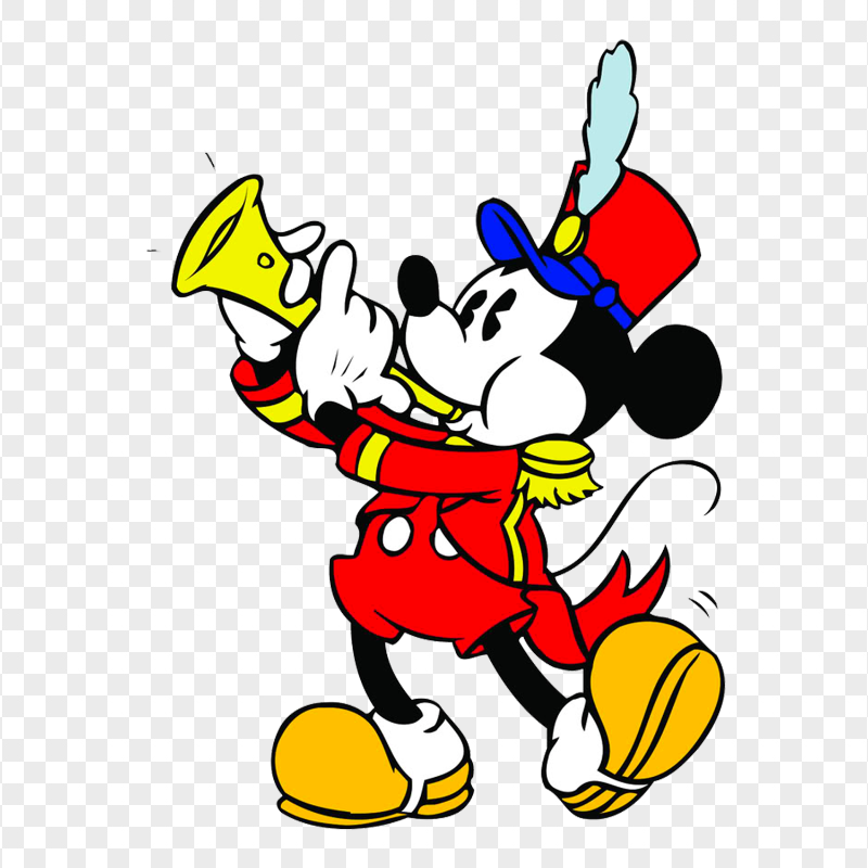 Mickey Mouse Clipart Playing Clarinet Image PNG