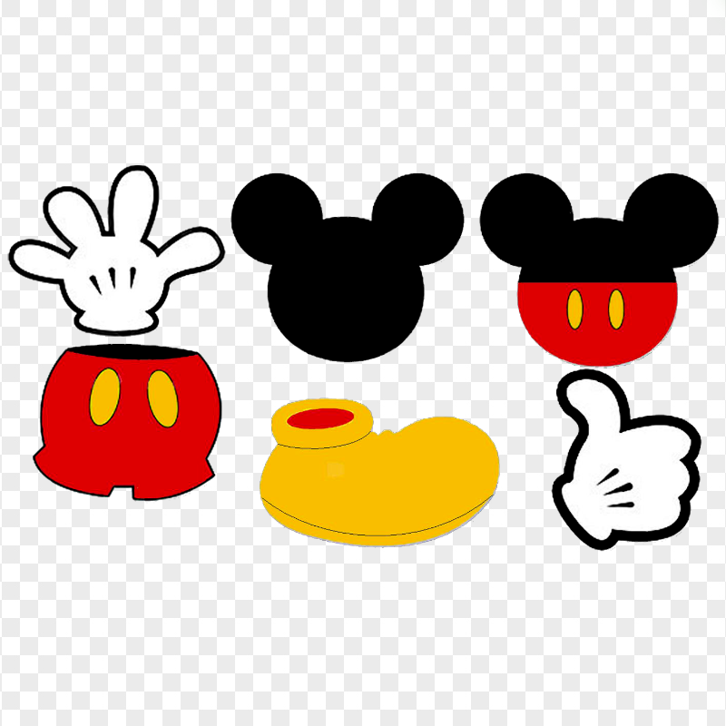 Mickey Mouse Elements Image PNG