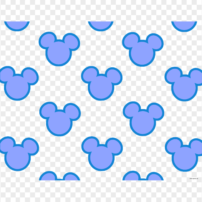 Mickey Mouse Head Pattern Seamless PNG