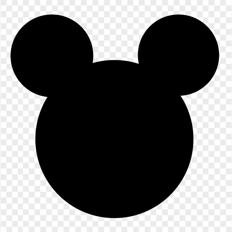 Mickey Mouse Minnie Mouse Ears Head Silhouette