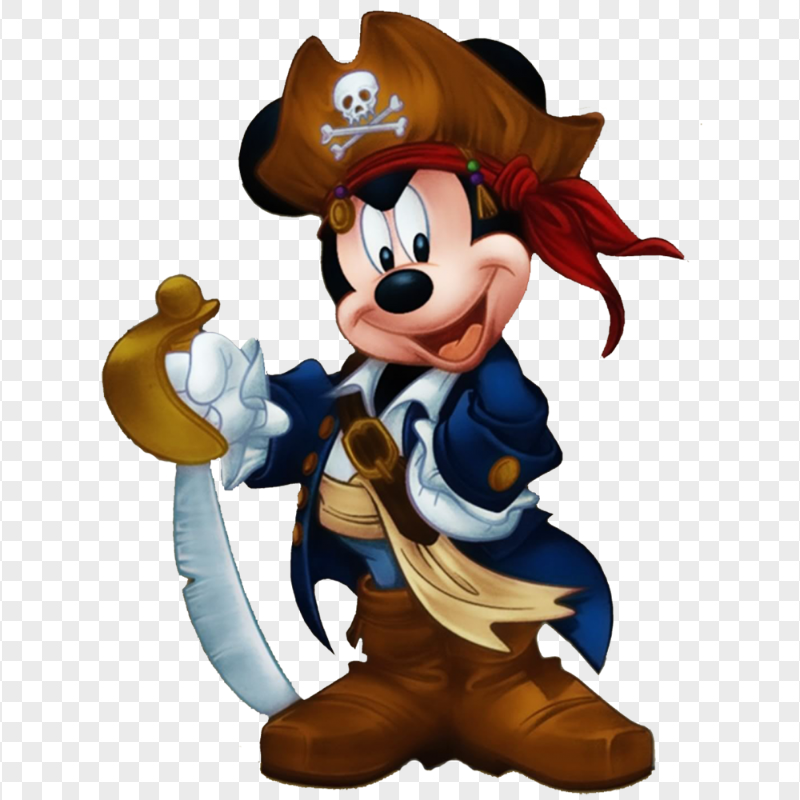 Mickey Mouse Pirate Suit PNG