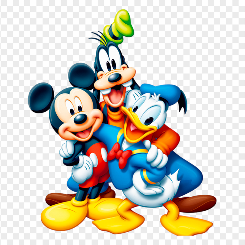 Mickey Mouse, Pluto And Donald Duck PNG
