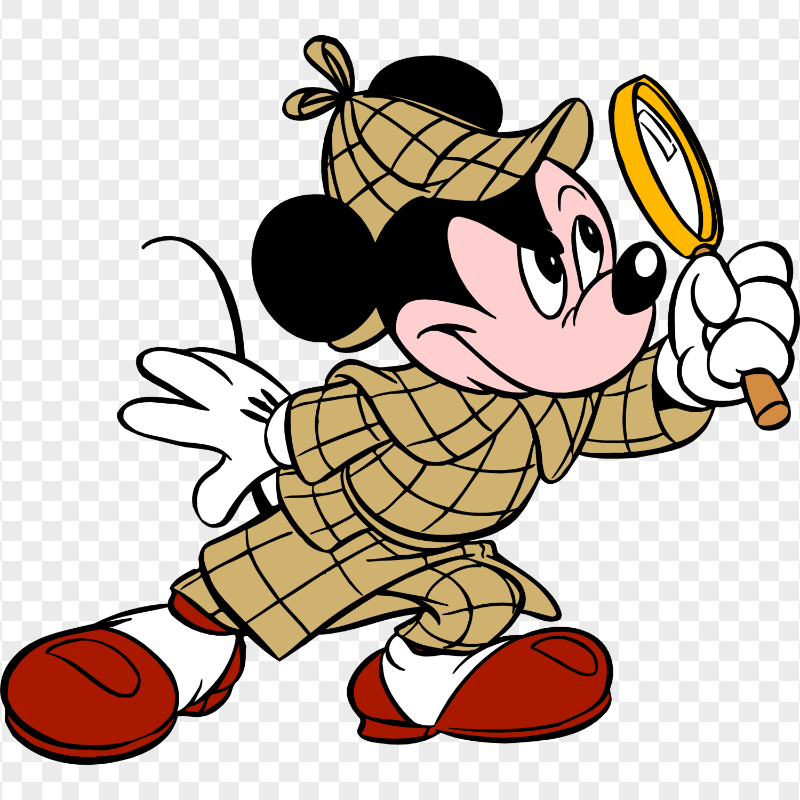 Mickey Mouse Sherlock Holmes Detective HD PNG