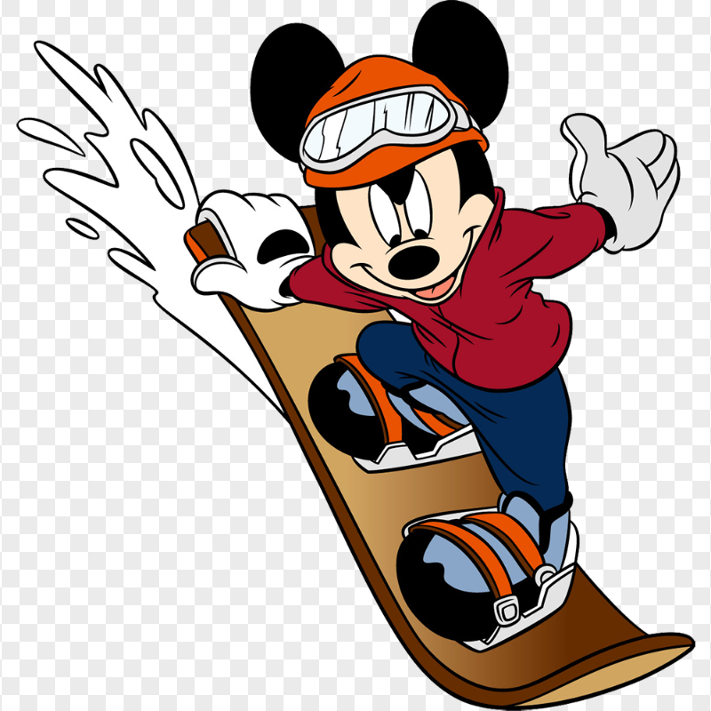 Mickey Mouse Snow Slide PNG