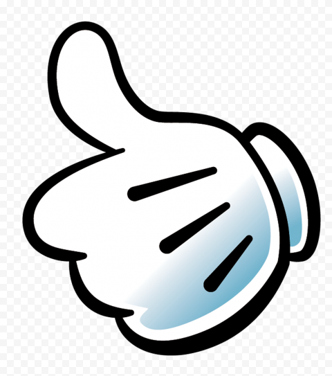 Mickey Mouse White Glove Hand Thumbs Up Image PNG