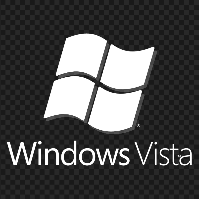 Microsoft Windows Vista White Logo Image PNG