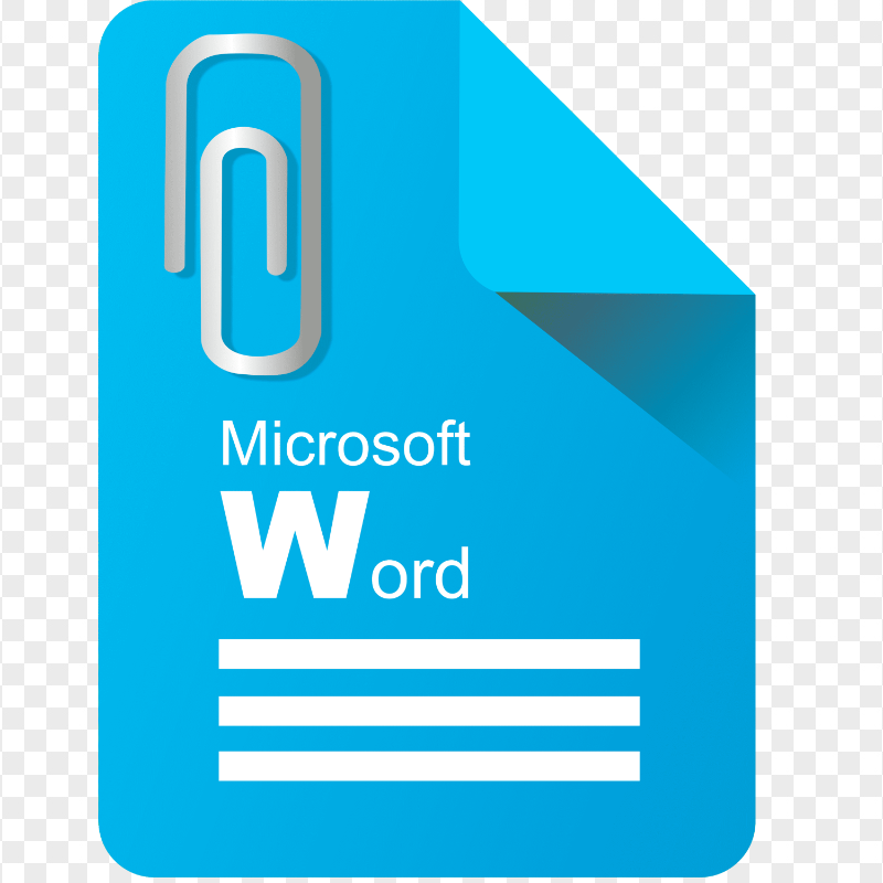 Microsoft Word File Document Icon HD PNG