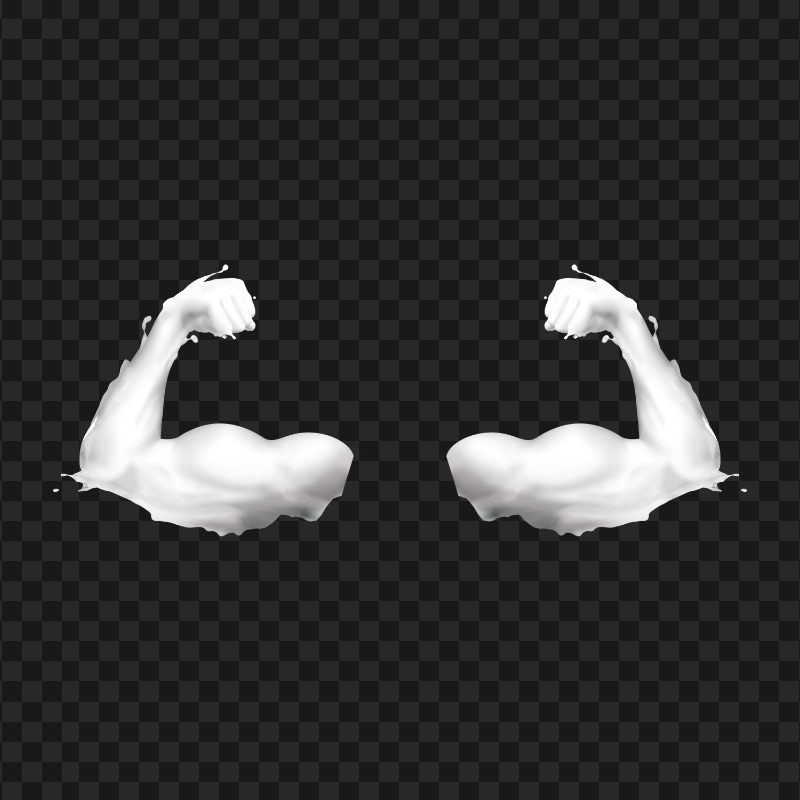 Milk Strong Arms PNG Image