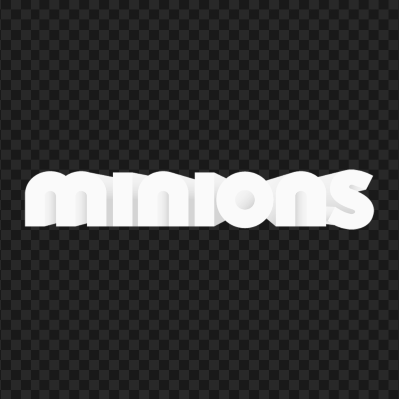 Minions White Logo HD PNG