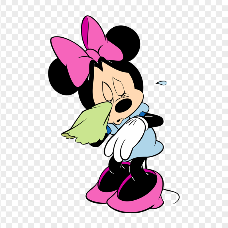 Minnie Mouse Crying Sad Download PNG
