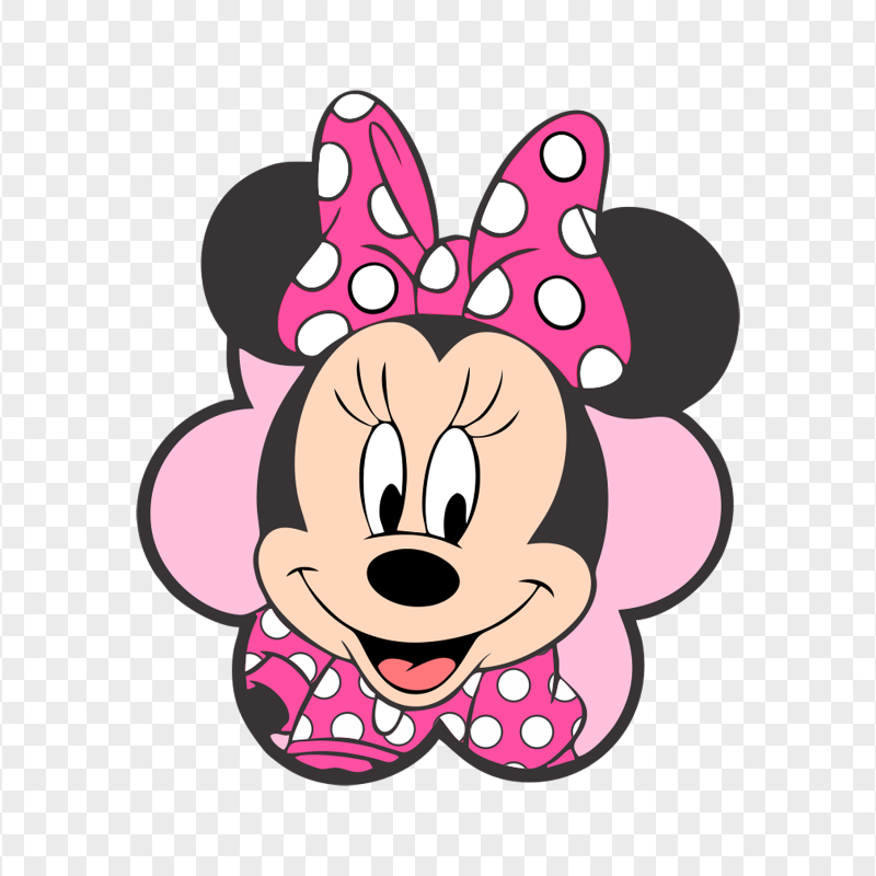 Minnie Mouse Face Logo PNG IMG