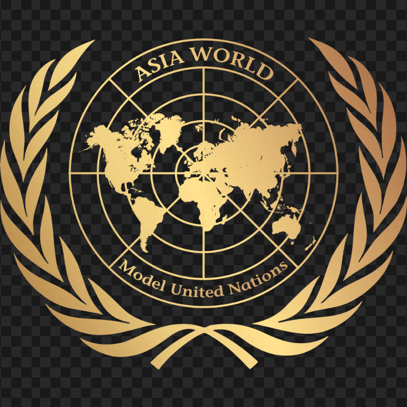 Model United Nations Gold Logo PNG