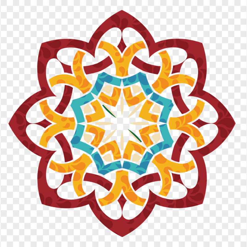 Modern Geometric Islamic Arabic Pattern Shape