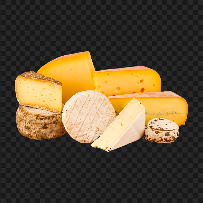 Multi Kind Of Cheese Dairy Products PNG