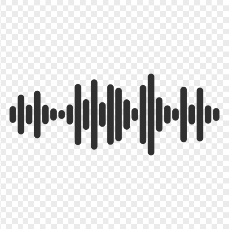 Music waves black icon