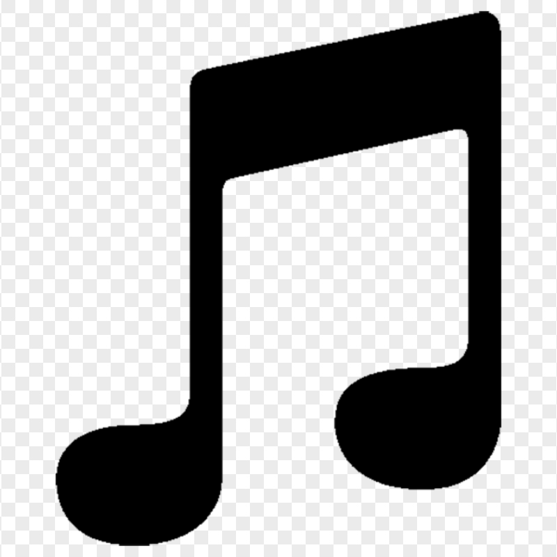 Musical Note Black Icon Symbol Transparent PNG