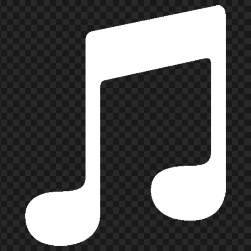 Musical Note White Icon Symbol