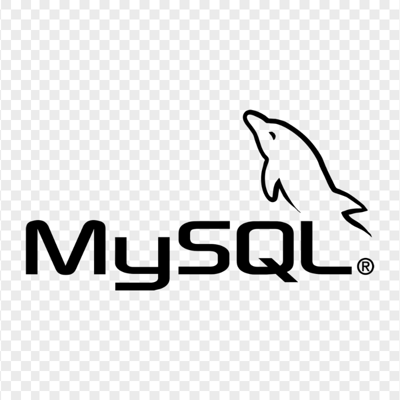 MySQL Black Logo Transparent Background